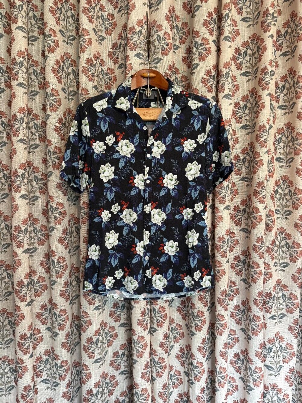 Men's Asos Hawaiian Button Down Shirt Medium